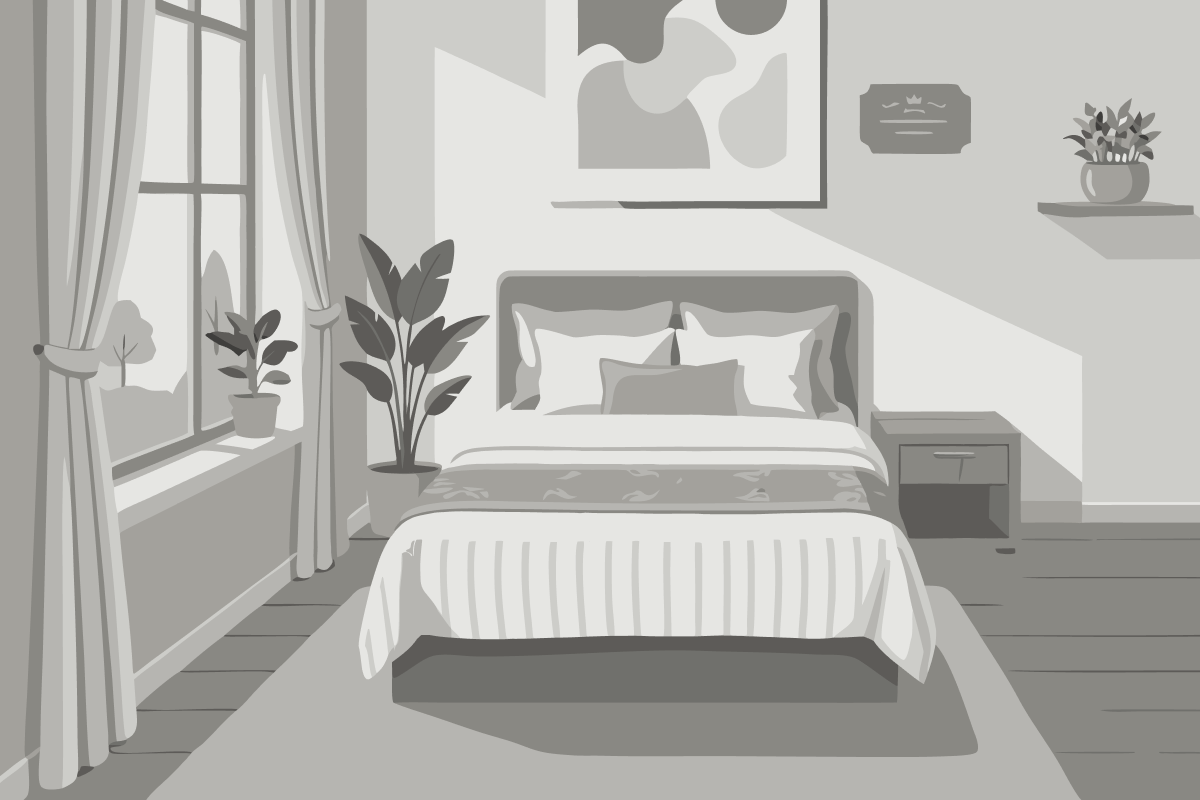 Cama en habitación compartida masculina de 4 camas